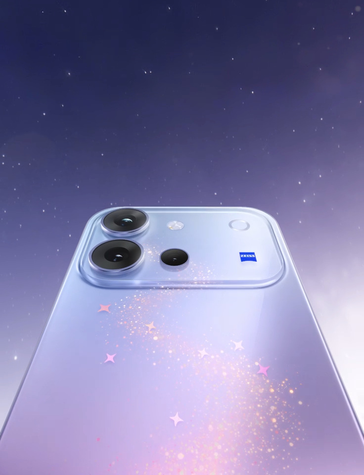 vivo 手机影像模组星光材质动画画面